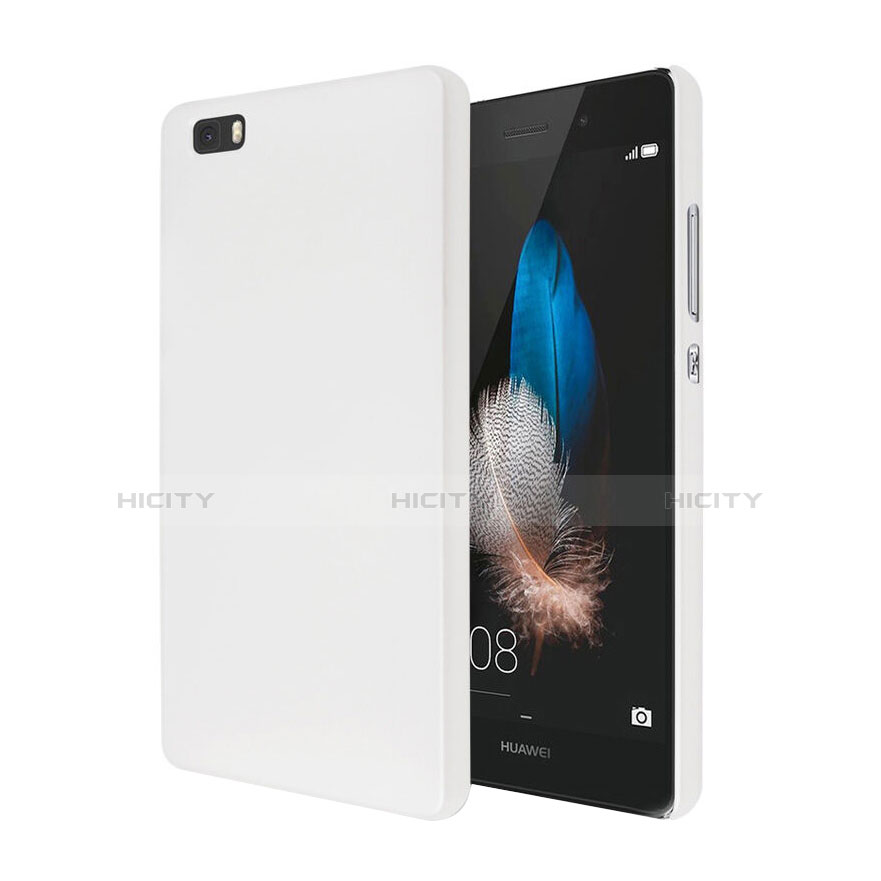Coque Plastique Rigide Mat pour Huawei P8 Lite Blanc Plus