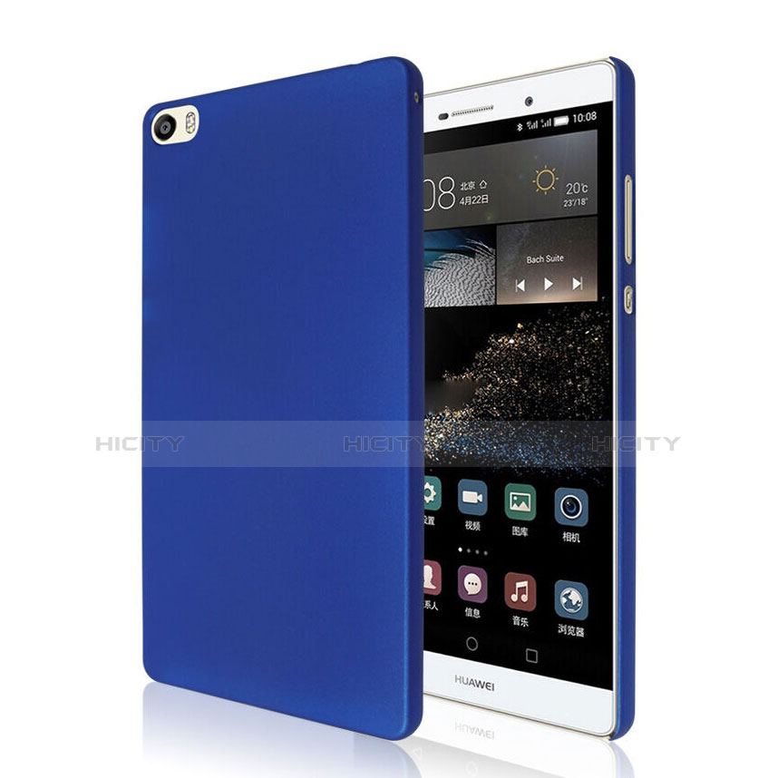 Coque Plastique Rigide Mat pour Huawei P8 Max Bleu Plus