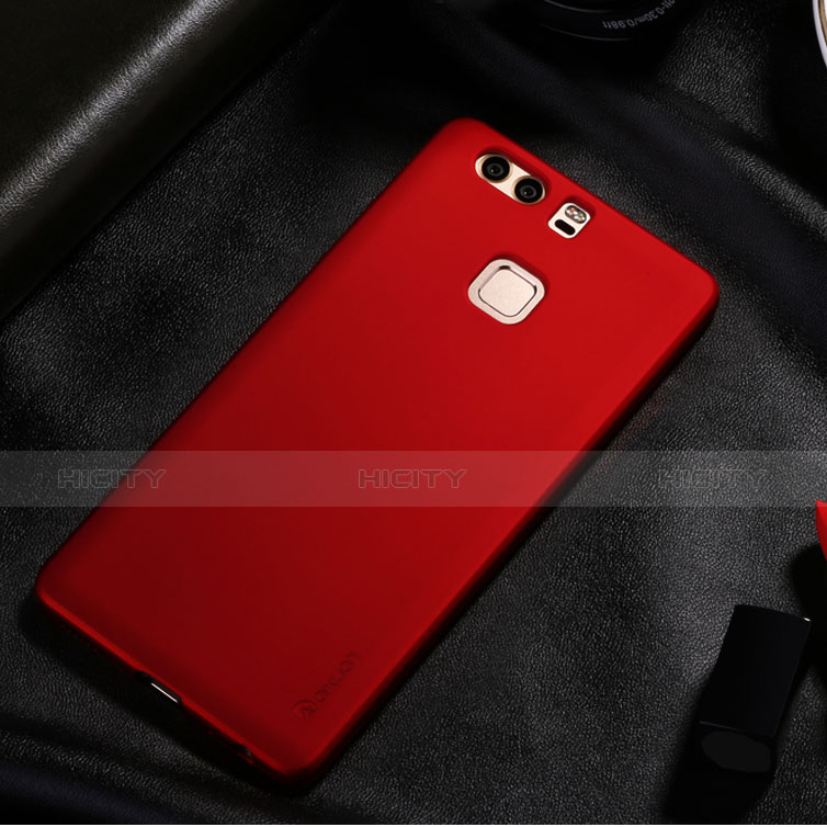 Coque Plastique Rigide Mat pour Huawei P9 Plus Rouge Plus