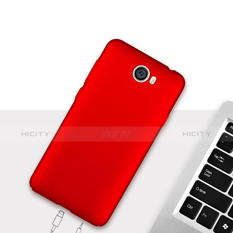 Coque Plastique Rigide Mat pour Huawei Y5 II Y5 2 Rouge Plus