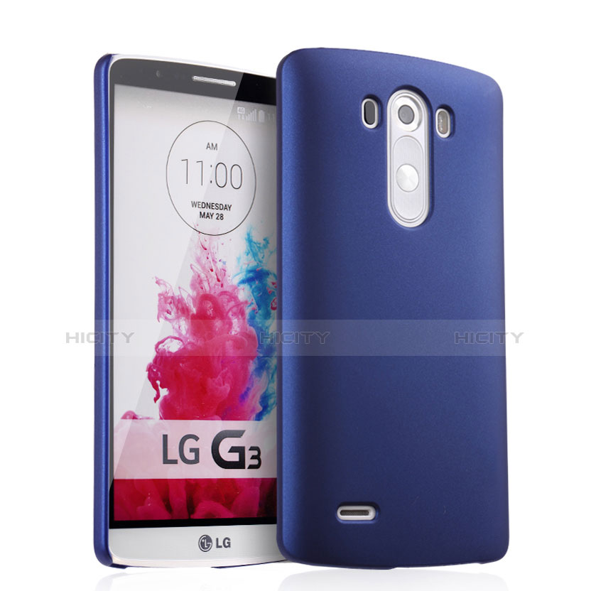 Coque Plastique Rigide Mat pour LG G3 Bleu Plus