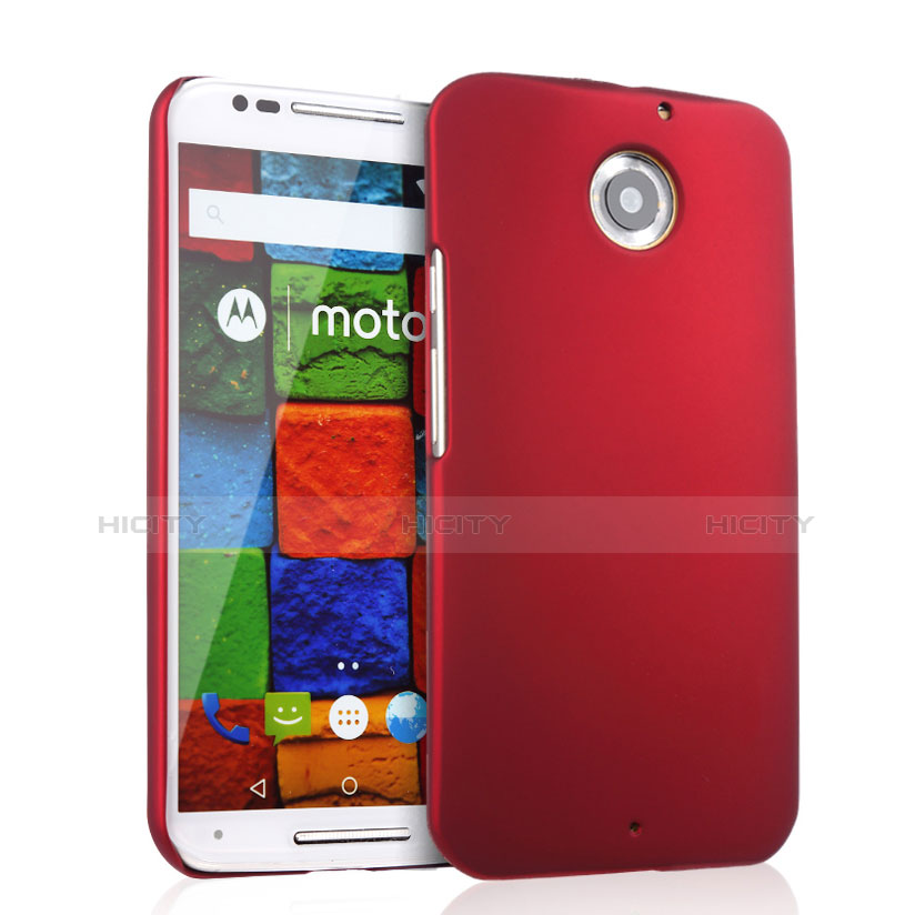 Coque Plastique Rigide Mat pour Motorola Moto X (2nd Gen) Rouge Plus