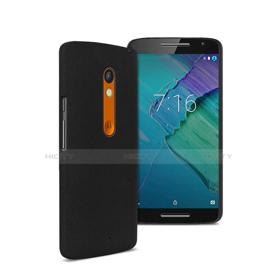 Coque Plastique Rigide Mat pour Motorola Moto X Play Noir Plus