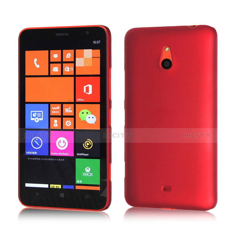 Coque Plastique Rigide Mat pour Nokia Lumia 1320 Rouge Plus