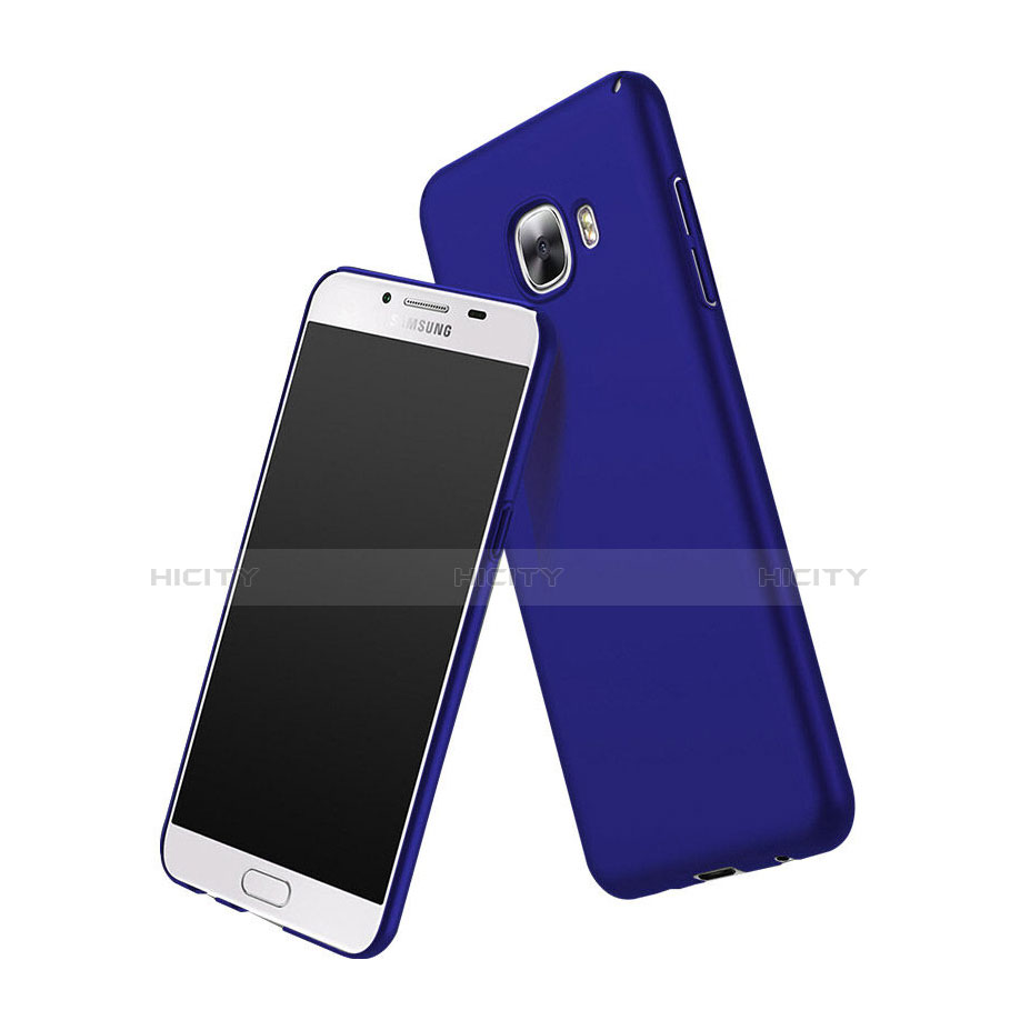 Coque Plastique Rigide Mat pour Samsung Galaxy C7 SM-C7000 Bleu Plus