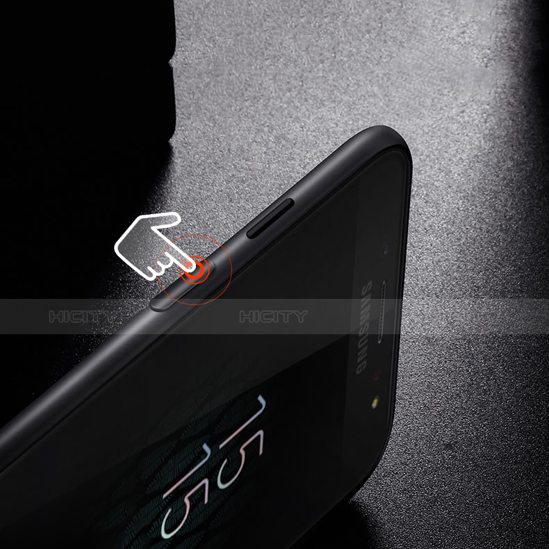Coque Plastique Rigide Mat pour Samsung Galaxy C8 C710F Noir Plus