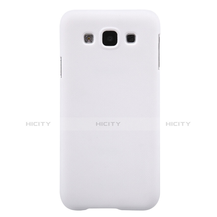 Coque Plastique Rigide Mat pour Samsung Galaxy E5 SM-E500F E500H Blanc Plus