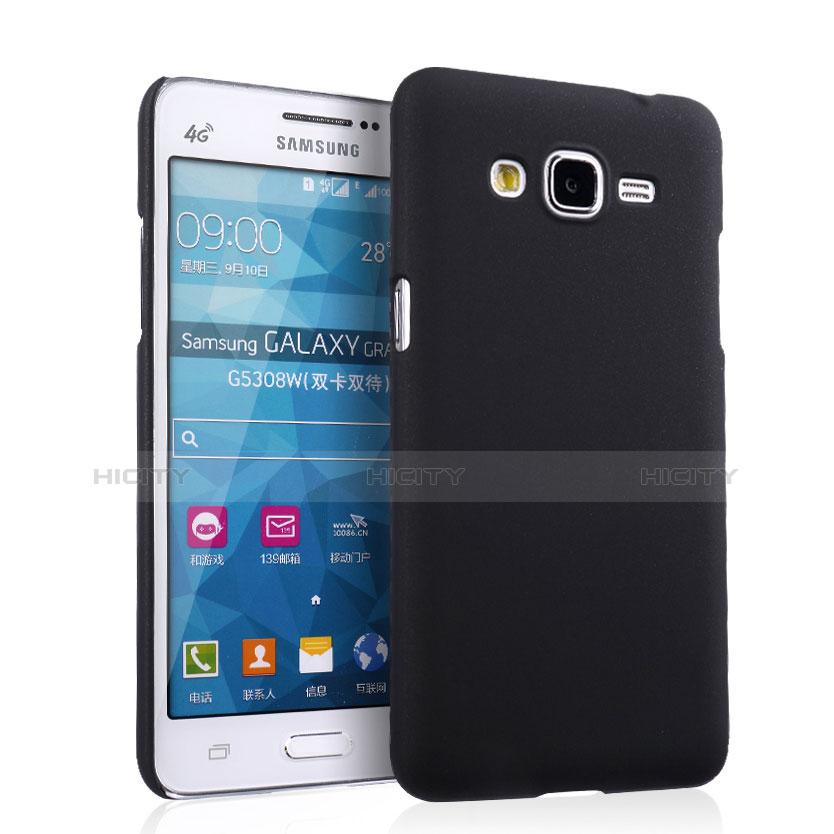 Coque Plastique Rigide Mat pour Samsung Galaxy Grand Prime 4G G531F Duos TV Noir Plus
