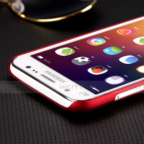 Coque Plastique Rigide Mat pour Samsung Galaxy J5 SM-J500F Rouge Plus
