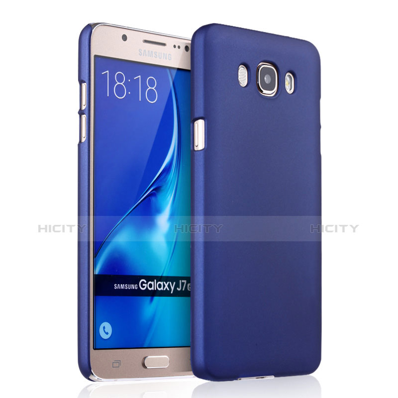 Coque Plastique Rigide Mat pour Samsung Galaxy J7 (2016) J710F J710FN Bleu Plus