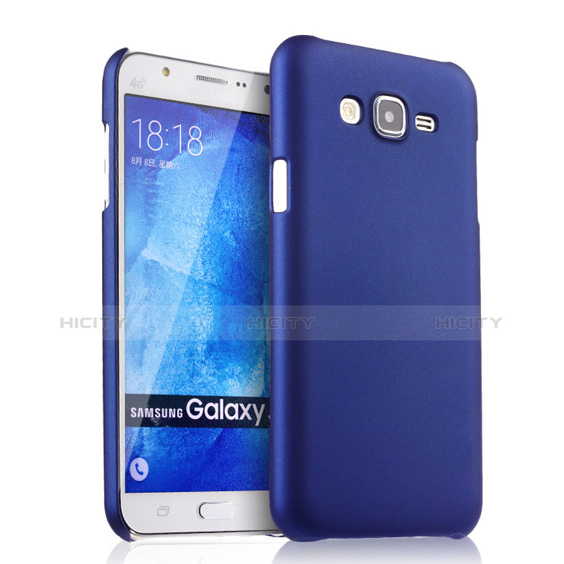 Coque Plastique Rigide Mat pour Samsung Galaxy J7 SM-J700F J700H Bleu Plus