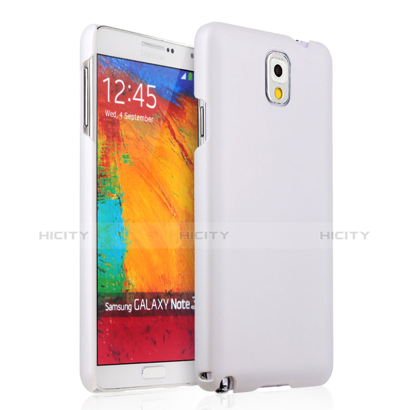 Coque Plastique Rigide Mat pour Samsung Galaxy Note 3 N9000 Blanc Plus