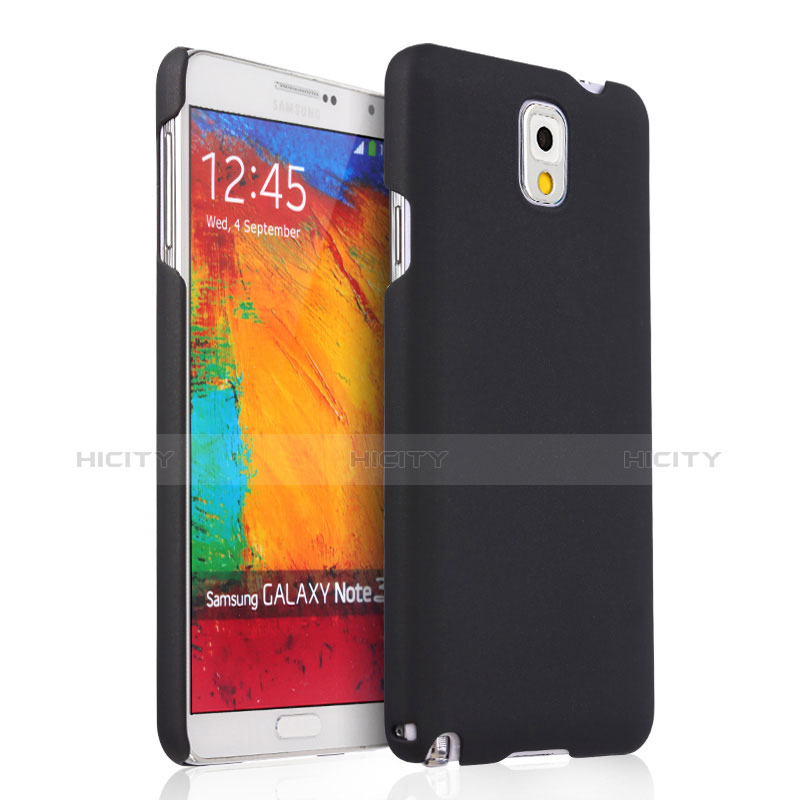 Coque Plastique Rigide Mat pour Samsung Galaxy Note 3 N9000 Noir Plus