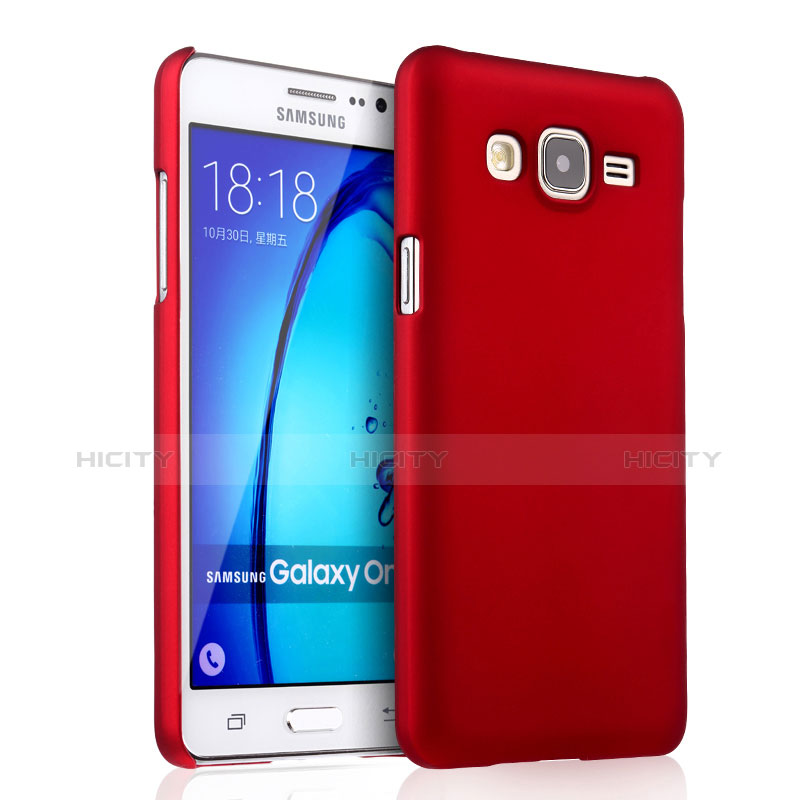 Coque Plastique Rigide Mat pour Samsung Galaxy On7 G600FY Rouge Plus
