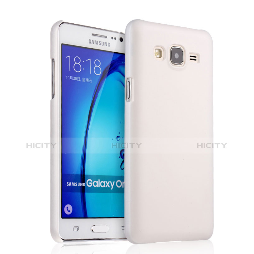 Coque Plastique Rigide Mat pour Samsung Galaxy On7 Pro Blanc Plus