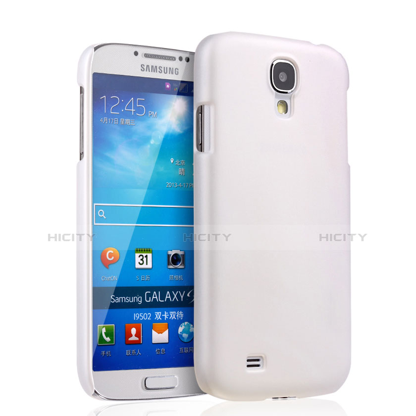 Coque Plastique Rigide Mat pour Samsung Galaxy S4 i9500 i9505 Blanc Plus