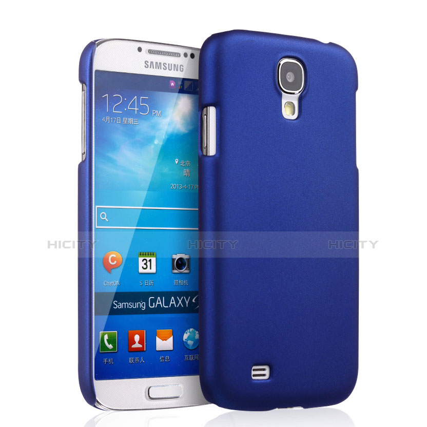Coque Plastique Rigide Mat pour Samsung Galaxy S4 i9500 i9505 Bleu Plus