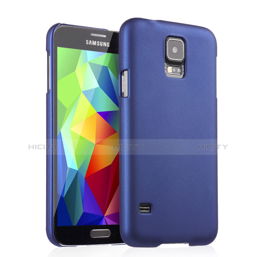 Coque Plastique Rigide Mat pour Samsung Galaxy S5 Duos Plus Bleu Plus