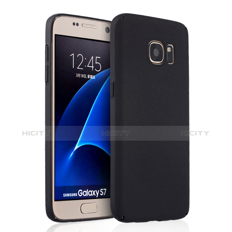 Coque Plastique Rigide Mat pour Samsung Galaxy S7 G930F G930FD Noir Plus