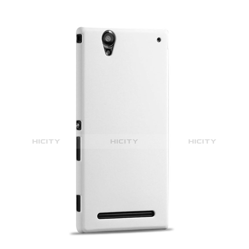 Coque Plastique Rigide Mat pour Sony Xperia T2 Ultra Dual Blanc Plus