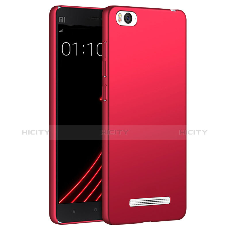 Coque Plastique Rigide Mat pour Xiaomi Mi 4C Rouge Plus