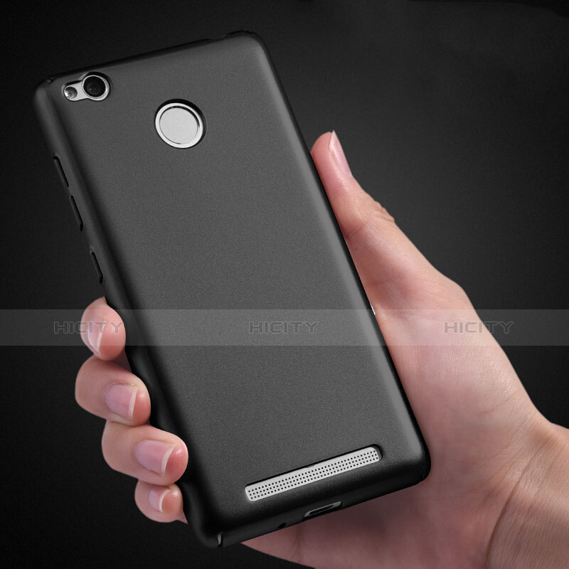 Coque Plastique Rigide Mat pour Xiaomi Redmi 3 High Edition Noir Plus