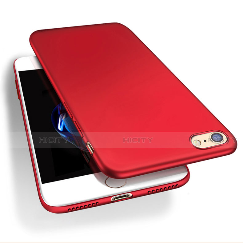 Coque Plastique Rigide Mat Q03 pour Apple iPhone SE3 (2022) Rouge Plus