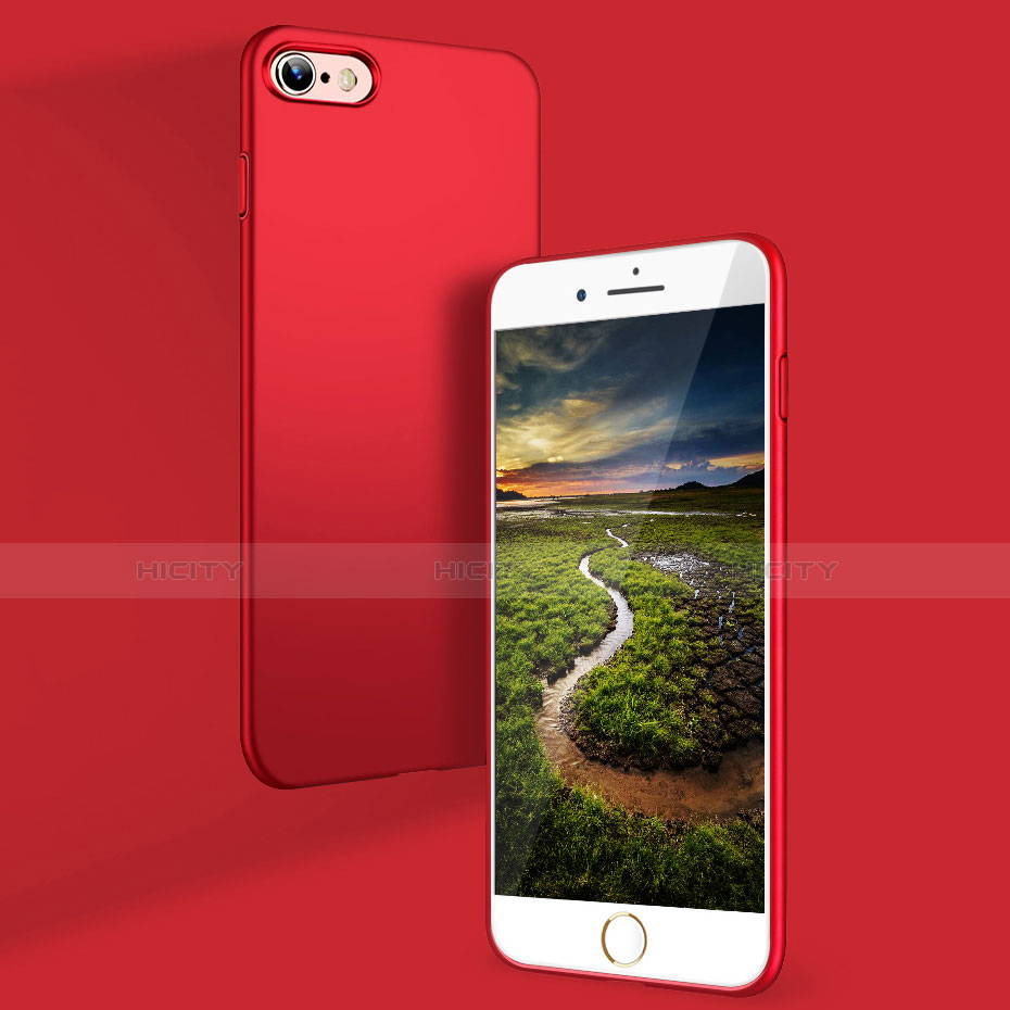 Coque Plastique Rigide Mat Q03 pour Apple iPhone SE3 (2022) Rouge Plus