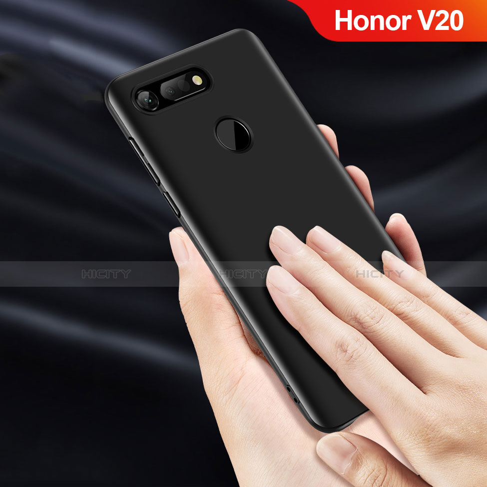 Coque Plastique Rigide Mat Q04 pour Huawei Honor V20 Noir Plus