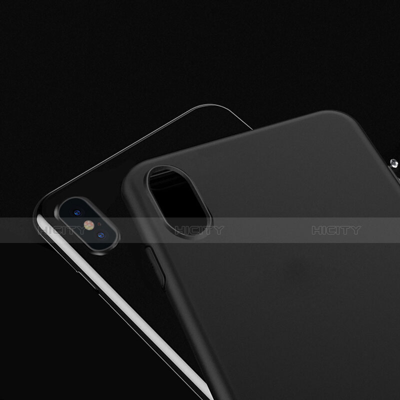 Coque Plastique Rigide Mat S01 pour Apple iPhone X Noir Plus
