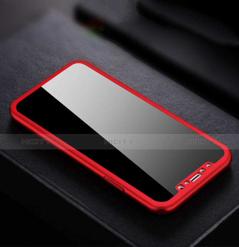 Coque Plastique Rigide Mat S02 pour Apple iPhone X Rouge Plus