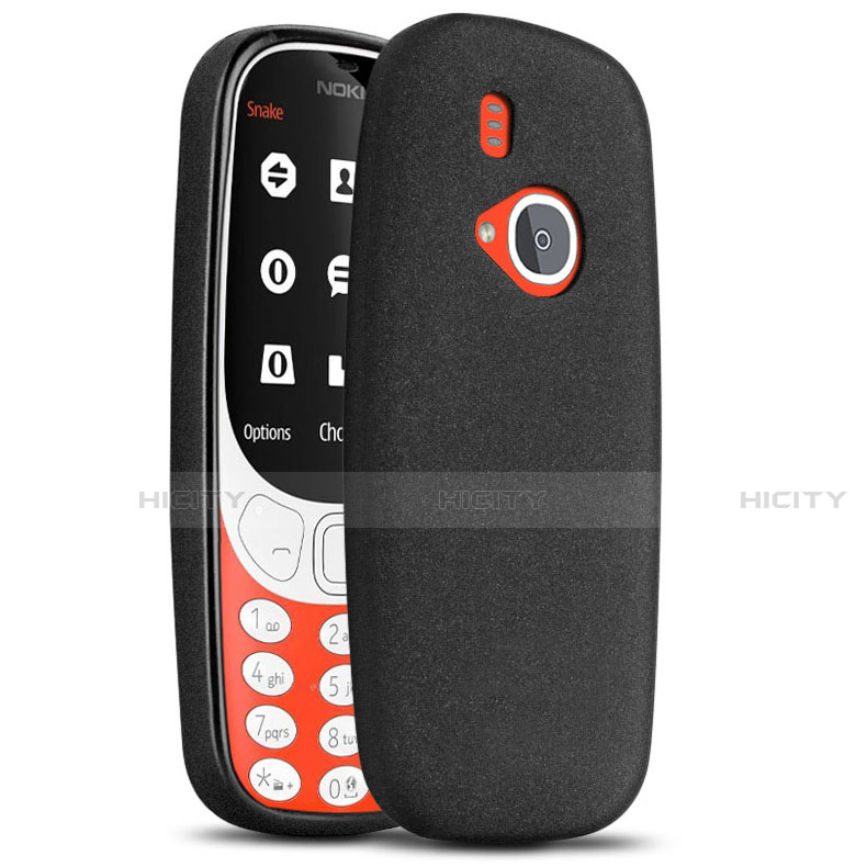 Coque Plastique Rigide Sables Mouvants pour Nokia 3310 (2017) Noir Plus