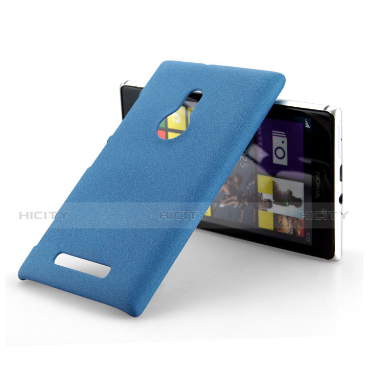 Coque Plastique Rigide Sables Mouvants pour Nokia Lumia 925 Bleu Plus