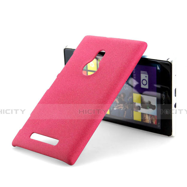 Coque Plastique Rigide Sables Mouvants pour Nokia Lumia 925 Rouge Plus