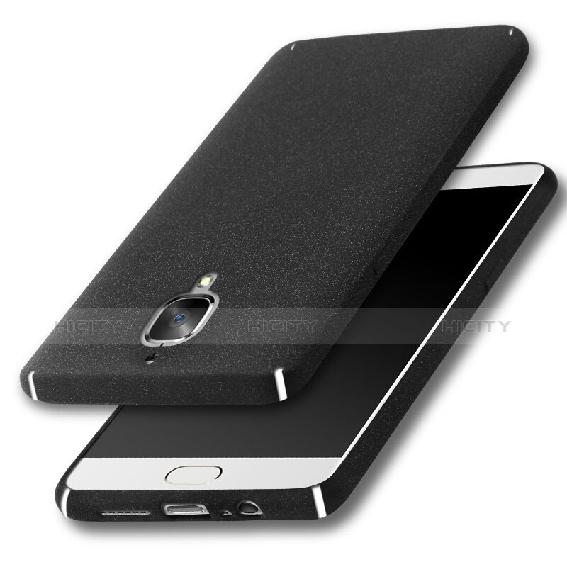 Coque Plastique Rigide Sables Mouvants pour OnePlus 3T Noir Plus
