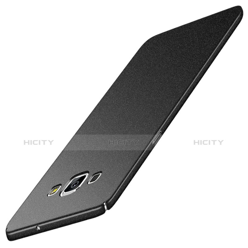 Coque Plastique Rigide Sables Mouvants pour Samsung Galaxy A7 Duos SM-A700F A700FD Noir Plus