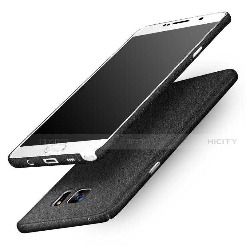 Coque Plastique Rigide Sables Mouvants pour Samsung Galaxy Note 5 N9200 N920 N920F Noir Plus