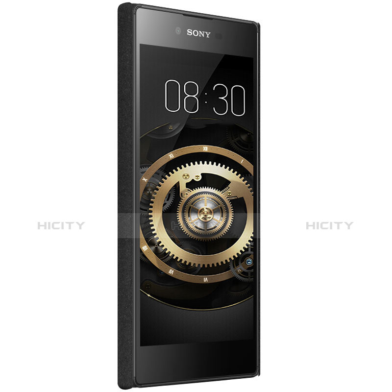 Coque Plastique Rigide Sables Mouvants pour Sony Xperia L1 Noir Plus