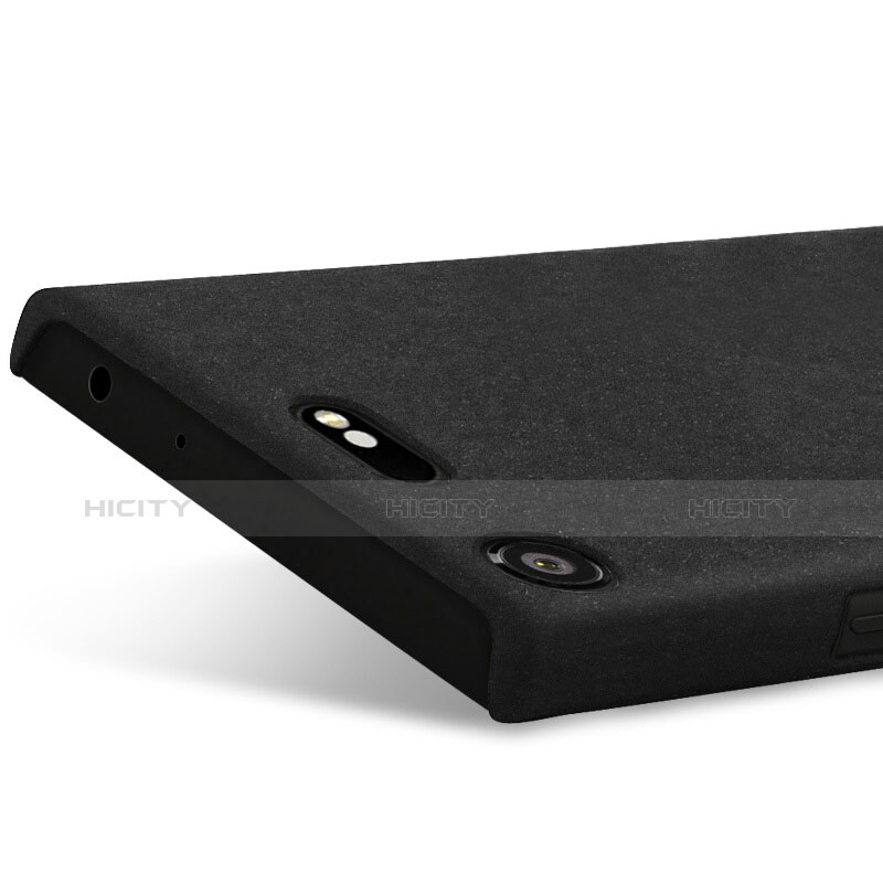 Coque Plastique Rigide Sables Mouvants pour Sony Xperia XZ1 Compact Noir Plus