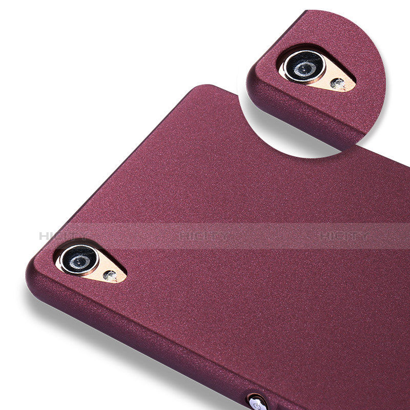 Coque Plastique Rigide Sables Mouvants pour Sony Xperia Z3 Rouge Plus