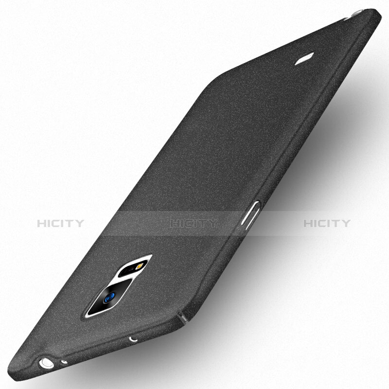 Coque Plastique Rigide Sables Mouvants Q01 pour Samsung Galaxy Note 4 SM-N910F Noir Plus