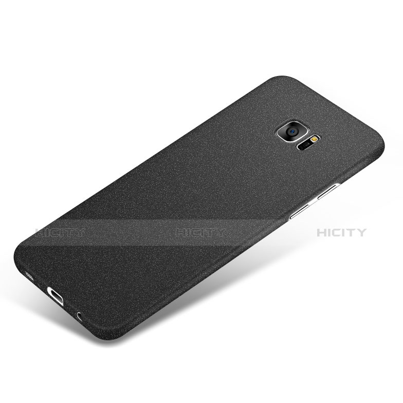 Coque Plastique Rigide Sables Mouvants Q01 pour Samsung Galaxy S7 Edge G935F Noir Plus