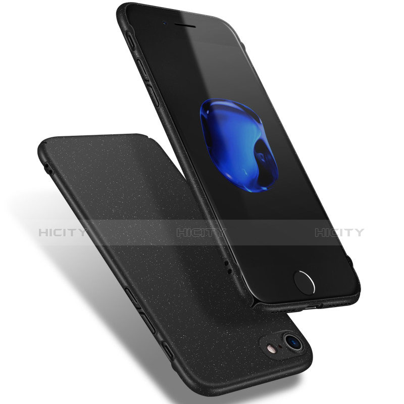 Coque Plastique Rigide Sables Mouvants Q02 pour Apple iPhone 7 Noir Plus