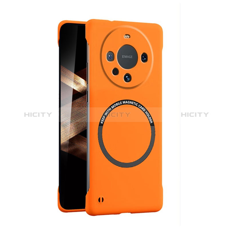 Coque Plastique Rigide Sans Cadre Etui Housse Mat avec Mag-Safe Magnetic Magnetique pour Huawei Mate 60 Orange Plus