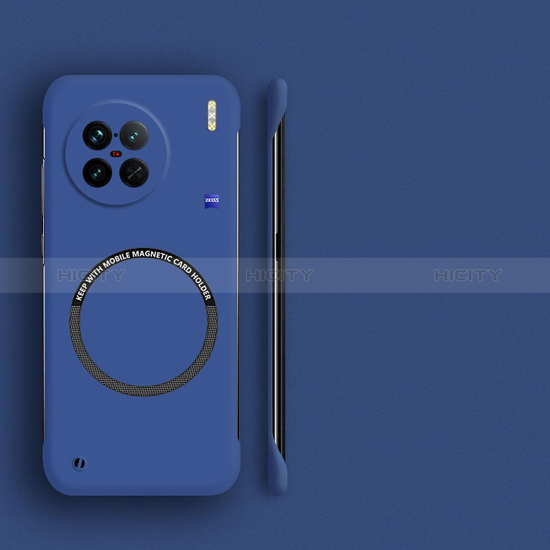 Coque Plastique Rigide Sans Cadre Etui Housse Mat avec Mag-Safe Magnetic Magnetique pour Vivo X90 Pro 5G Bleu Plus