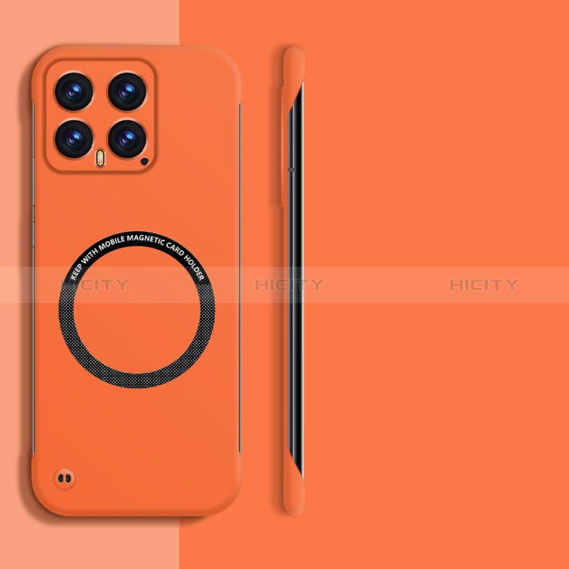 Coque Plastique Rigide Sans Cadre Etui Housse Mat avec Mag-Safe Magnetic Magnetique pour Xiaomi Mi 14 5G Orange Plus