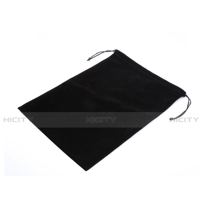 Coque Pochette Velour pour Apple iPad 2 Noir Plus