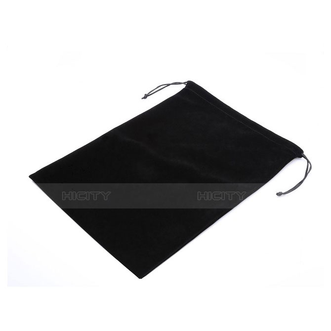 Coque Pochette Velour pour Samsung Galaxy Tab S2 9.7 SM-T810 SM-T815 Noir Plus