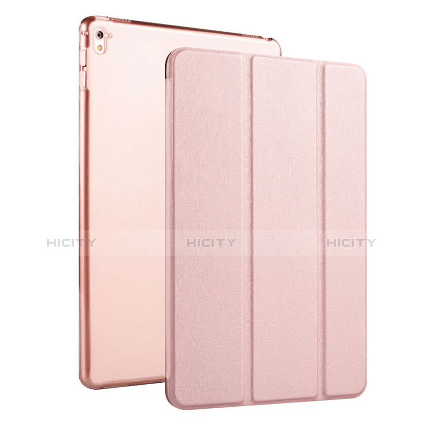 Coque Portefeuille Cuir Stand pour Apple iPad Pro 9.7 Or Rose Plus