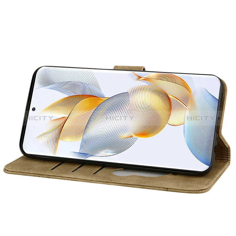 Coque Portefeuille Fleurs Livre Cuir Etui Clapet HF1 pour Huawei Honor X7a Plus